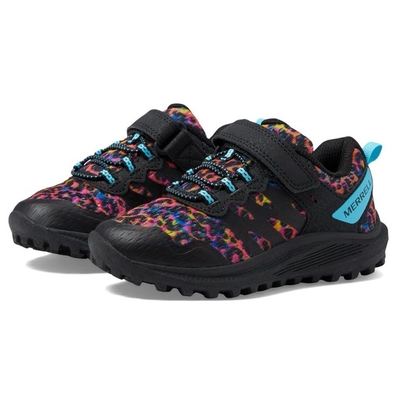 MERRELL NOVA 3 RAINBOW LEOPARD KIDS SNEAKER - Picture 1 of 8
